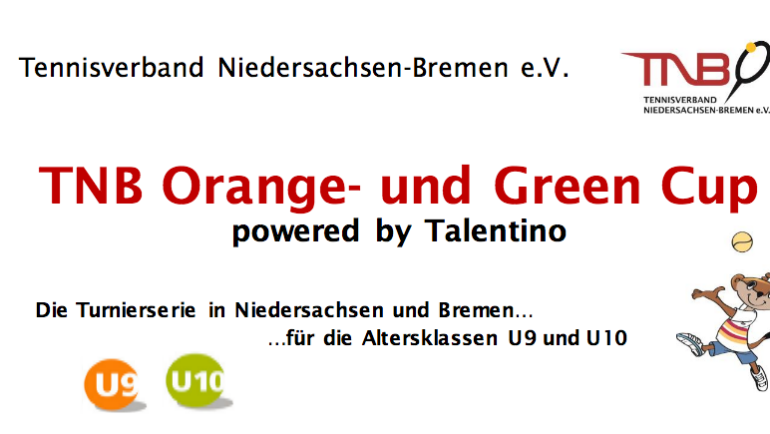 TNB Orange-und Green Cup U9-U10 findet am  31.07.2021 auf unserer Anlage statt